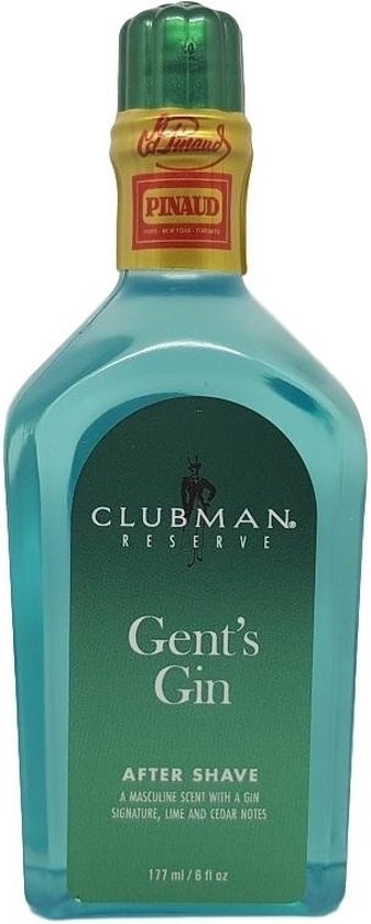 Clubman Pinaud Gents Gin Aftershave Lotion 177 ml - Verrijkt met Red Cedar, Fresh Juniper waardoor de huid verzacht wordt