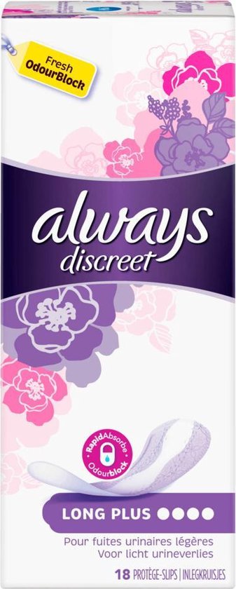 Always Discreet Inlegkruisjes Plus 18 Stuks