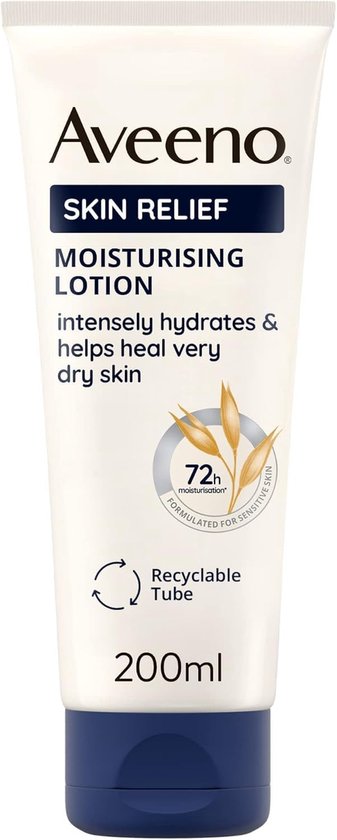 Aveeno Skin Relief Moisturising Lotion - 200 ml (voor zeer droge, gevoelige en geirriteerde huid)