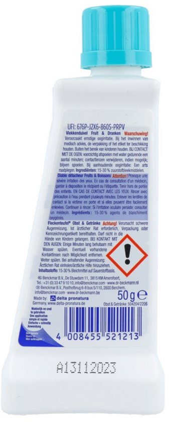 Dr. Beckmann Vlekkenduivel Fruit & Dranken 50 ml