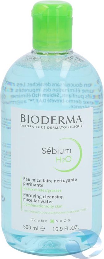 Bioderma Sébium H2O Purifying Cleansing Lotion Combination & Oily Skin - 500 ml