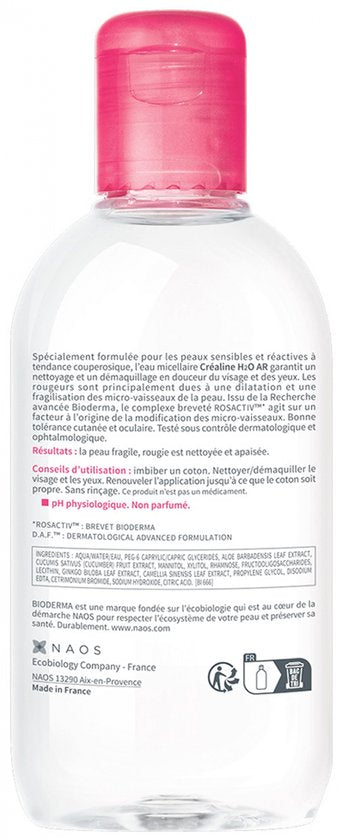 Bioderma - Crealine H2o Solution Micellaire Anti-Rougeurs 250 Ml