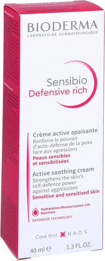 Bioderma Dagcrème Sensibio Defensive Rich Crème Active Apaisante