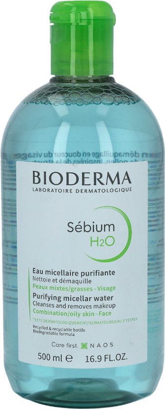 Bioderma Sébium H2O Purifying Cleansing Lotion Combination & Oily Skin - 500 ml