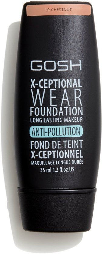 Gosh - X-Ceptional Wear Foundation Long Lasting Makeup Long Lasting Face Primer 19 Chestnut 35Ml