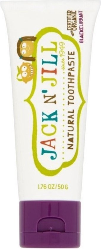 Jack n' Jill Kids - Natuurlijke Tandpasta Zwarte bes - 0/5 jaar - 50gr.
