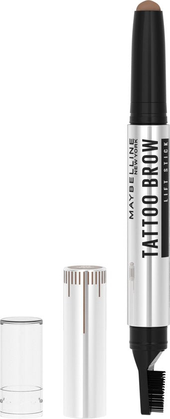 Maybelline New York - Tattoo Brow Lift Stick - 02 Soft Brown - Bruin Wenkbrauwpotlood met Stylingborstel
