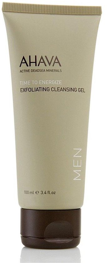 AHAVA MAN Exfoliërende Reinigingsgel - Diepe Reiniging & Verfrissing | Verwijdert Verstopte Poriën | Zachte en Energiegevende Formule | Gezichtsreiniger voor mannen - 100ml