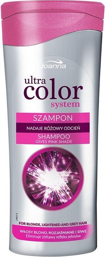 Joanna - Ultra Color System Shampoo For Pink Shade For Blond And Lightened Hair 200Ml