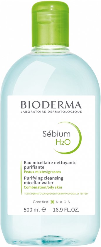 Bioderma Sébium H2O Purifying Cleansing Lotion Combination & Oily Skin - 500 ml