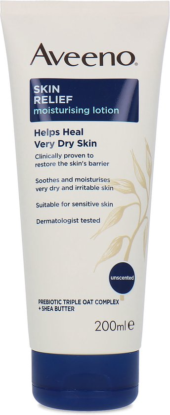 Aveeno Skin Relief Moisturising Lotion - 200 ml (voor zeer droge, gevoelige en geirriteerde huid)