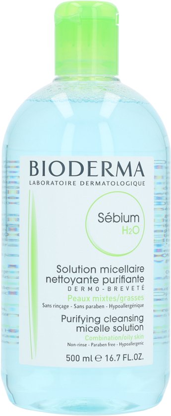 Bioderma Sébium H2O Purifying Cleansing Lotion Combination & Oily Skin - 500 ml