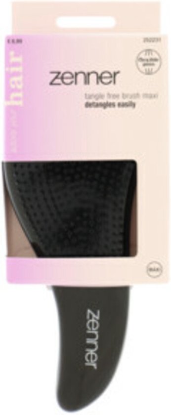 Zenner Haarborstel Tangle Free Maxi Zwart - 1 Stuk