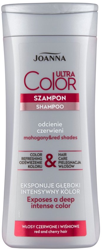 Joanna - Ultra Color System Shampoo For Red & Cherry Hair Shampoo Highlighting Shades Of Red And Cherry 200Ml