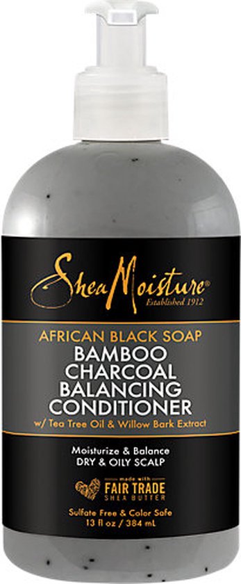 Conditioner African Black Soap Bamboo Charcoal Shea Moisture (384 ml)