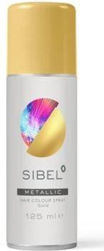 Sibel Metallic Hair Colour Spray -Goud