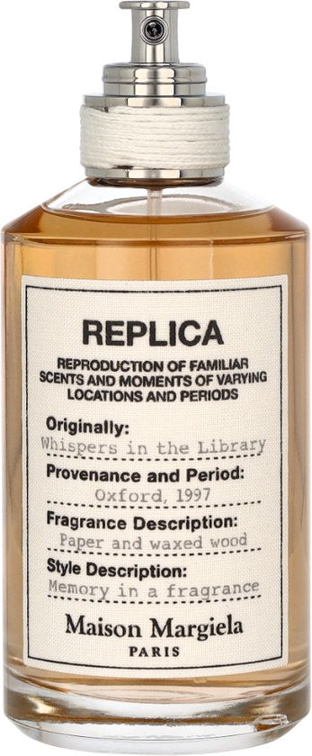 MAISON MARGIELA Replica Whispers In The Library - Houtachtige frisse geur voor heren - 100 ml