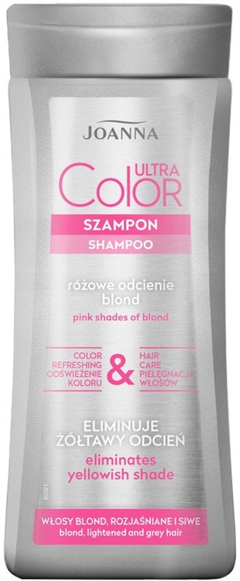 Joanna - Ultra Color System Shampoo For Pink Shade For Blond And Lightened Hair 200Ml