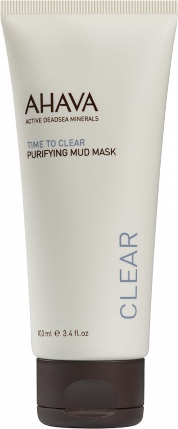 AHAVA Verzuiverende Kleimasker - Diepe Reiniging & Verheldering | Egaliseert Huidtextuur | Dode Zee Modder & Osmoter | Gezichtsmasker met Vitamine C | Gezichtsverzorging voor Dames & Heren - 100ml