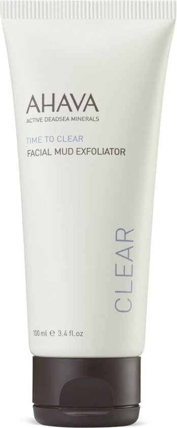 AHAVA Modder exfoliator – Exfolieert – Voor een helderende en frissere huid – VEGAN – Alcohol- en parabenenvrij – Parfumvrij – 100mL
