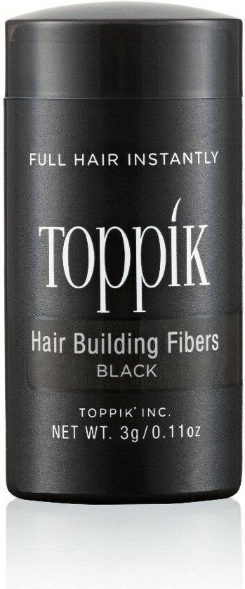 Toppik Hair Building Fibers Zwart - 3 gram - Cosmetische Haarverdikker - Verbergt haaruitval - Direct voller haar