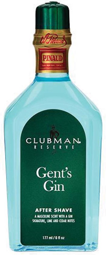 Clubman Pinaud Gents Gin Aftershave Lotion 177 ml - Verrijkt met Red Cedar, Fresh Juniper waardoor de huid verzacht wordt