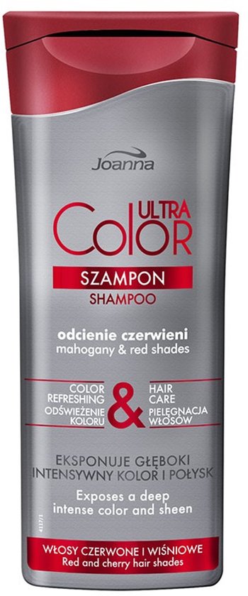 Joanna - Ultra Color System Shampoo For Red & Cherry Hair Shampoo Highlighting Shades Of Red And Cherry 200Ml