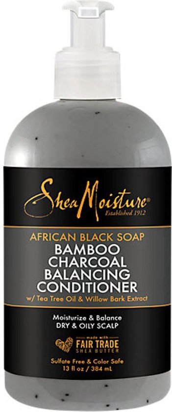 Conditioner African Black Soap Bamboo Charcoal Shea Moisture (384 ml)