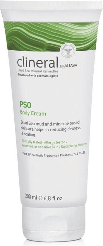 AHAVA CLINERAL PSO Lichaamscrème | Intensief Hydraterend & Verzachtend | Vermindert Droogheid | Moisturizer voor een droge huid & gezicht | Body Cream