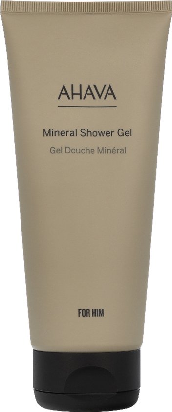 AHAVA MAN Mineraal Douchegel | Verkwikkende Reiniging voor Mannen | Behoudt Natuurlijke Vochtbalans | Kalmeert en Beschermt de Huid | Reinigingsgel vo