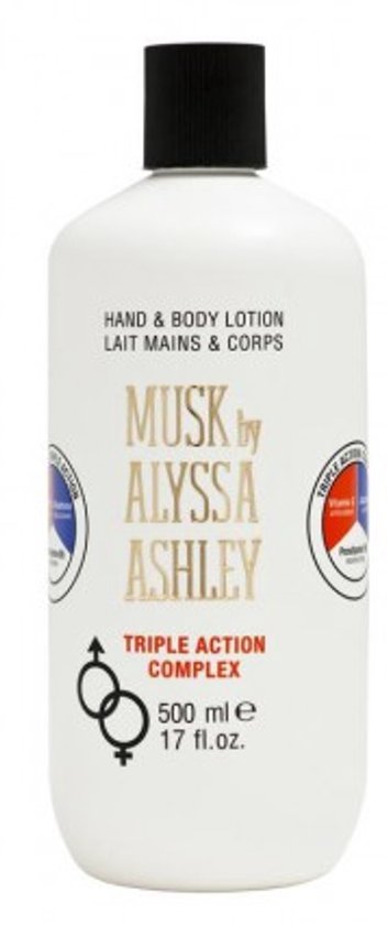 Alyssa Ashley Musk - Hand & Body Triple Action lotion  - 500 ml