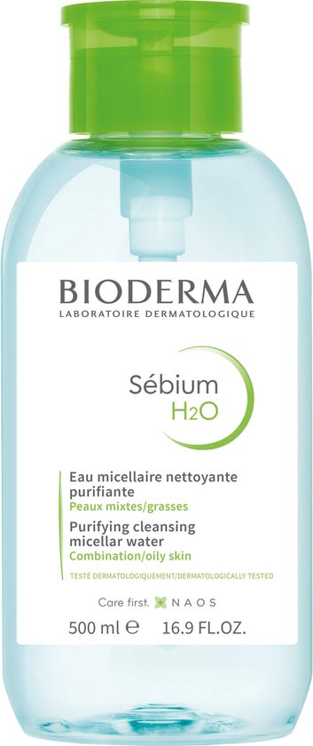 Bioderma Sébium H2O Purifying Cleansing Lotion Combination & Oily Skin - 500 ml