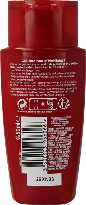 Elvive Color vive shampoo mini 90ml