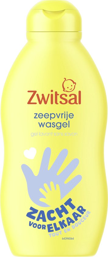 Zwitsal Zeepvrije Wasgel - Baby - met ingrediënten van natuurlijke oorsprong zonder SLES-sulfaat - 200 ml