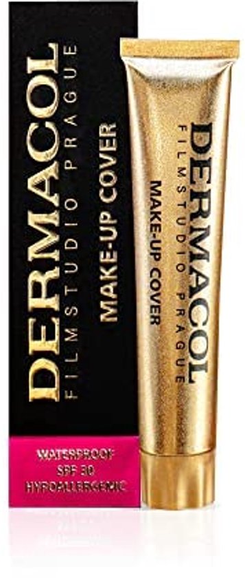 Dermacol Full Coverage Matte Foundation | Waterproof | Langdurig, Lichtroze (SPF 30, Hypoallergeen, Extreme Dekking)