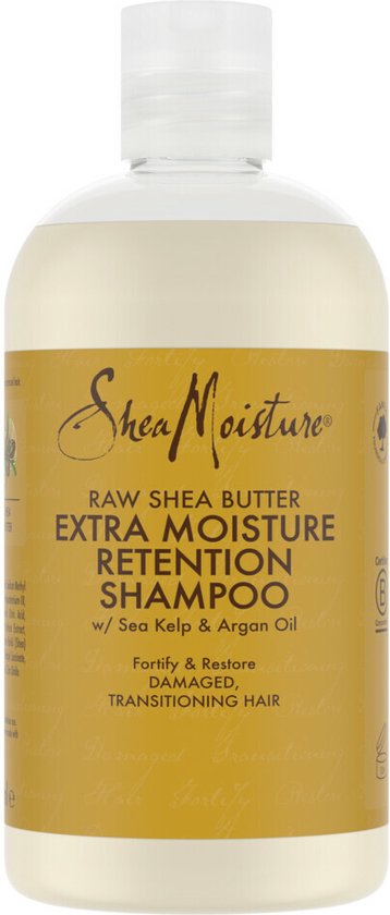 SheaMoisture Extra Moisture Retention Shampoo - Raw Shea Butter - zonder siliconen en sulfaten - 384 ml