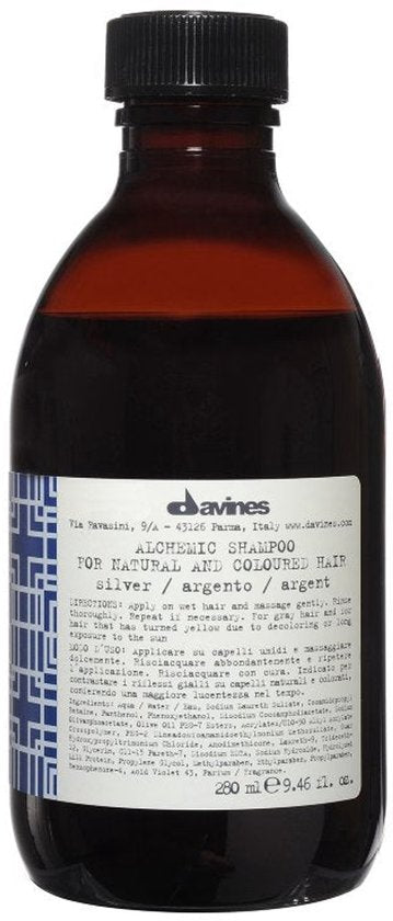 Non-permanent Colourant Shampoo Davines Alchemic Silver 250 ml 280 ml