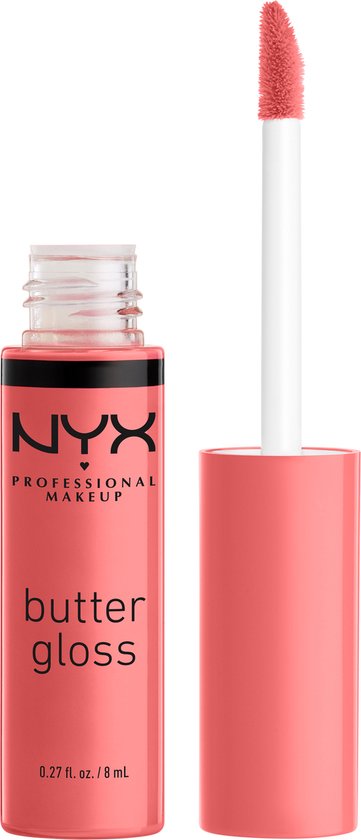 Nyx Professional Makeup Butter Lip Gloss - Crème Brûlée - Glanzende Lipgloss - Roos