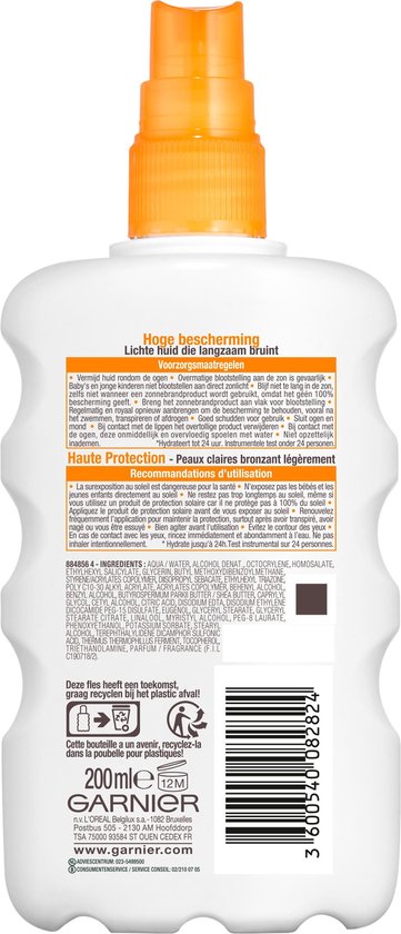 Garnier Ambre Solaire Zonnebrand Spray SPF 30 - 200 ml