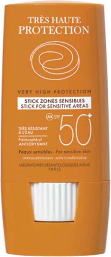 Avène Zonnebrandcrème Solaire Haute Sensitive Avene Spf 50+ Stick - Zonnebrand - 8 ml