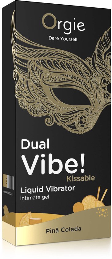 Orgie - Dual Vibe! Kissable Liquid Vibrator - Pina Colada - 0.5 fl oz / 15 ml