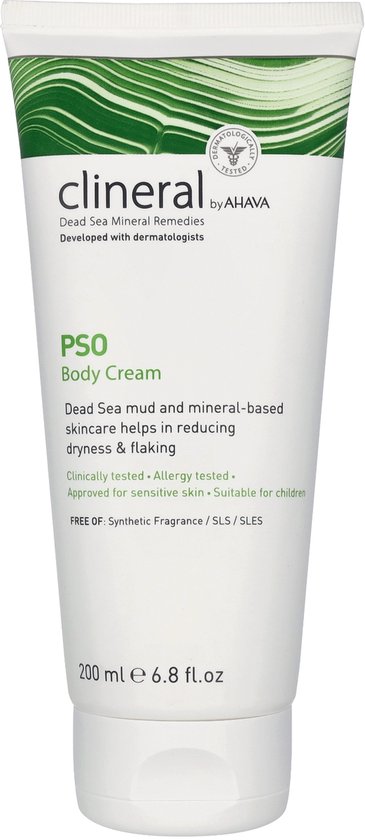 AHAVA CLINERAL PSO Lichaamscrème | Intensief Hydraterend & Verzachtend | Vermindert Droogheid | Moisturizer voor een droge huid & gezicht | Body Cream