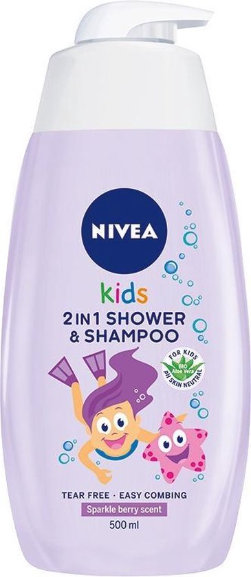 Nivea - Kids Gels 500Ml Body Wash 2In1 With The Smell Of Fruit Gels 500Ml