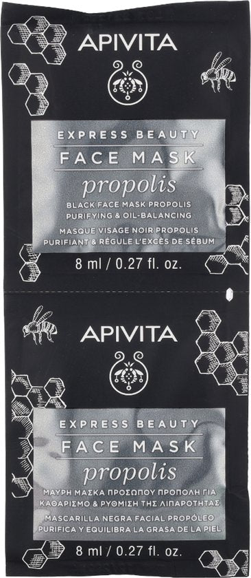 Gezichtsmasker Apivita Express Beauty Propolis (2 x 8 ml)