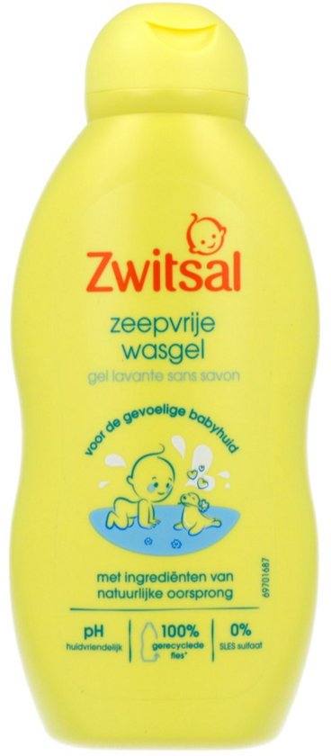 Zwitsal Zeepvrije Wasgel - Baby - met ingrediënten van natuurlijke oorsprong zonder SLES-sulfaat - 200 ml