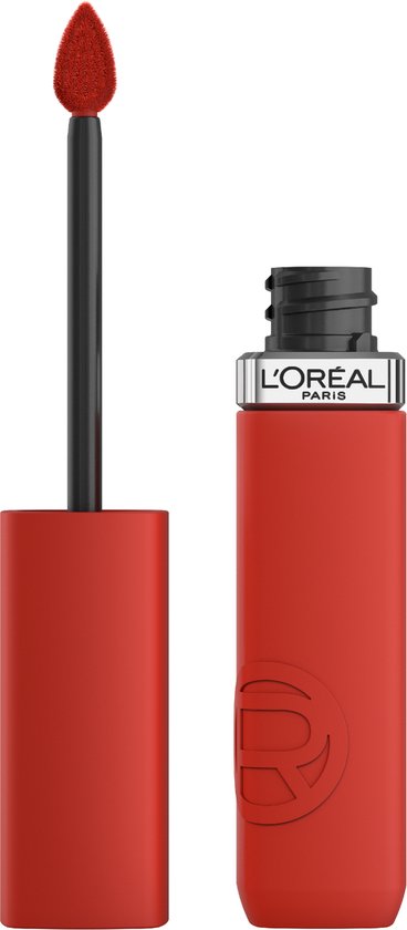 L'Oréal Paris Infaillible Matte Resistance lippenstift – Langhoudende Vloeibare Lipstick met een matte finish Verrijkt met Hyaluronzuur – Vegan – 400 Spill The Tea – 5ml