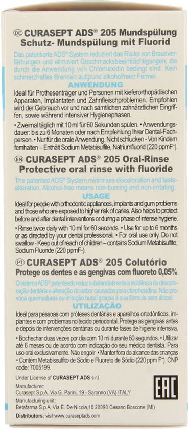 Curasept Mondspoeling 0,05% 200 ml