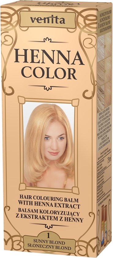 Venita - Henna Color balsam koloryzujacy z ekstraktem z henny 1 Sloneczny Blond 75ml