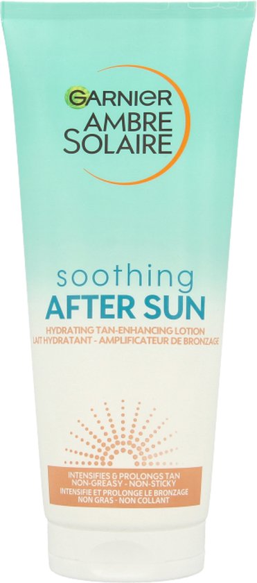 Garnier Ambre Solaire Verzachtende Aftersun met Zelfbruiner voor gezicht & lichaam - Ondersteunt Natuurlijke Bruining - 200 ml