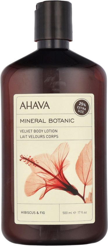 AHAVA Mineraal Botanische Bodylotion - Hibiscus & Vijg | Reinigt & Hydrateert | Geeft Ontspannend Gevoel | Lotion voor dames & heren | Moisturizer voor een droge huid & gezicht - 500ml